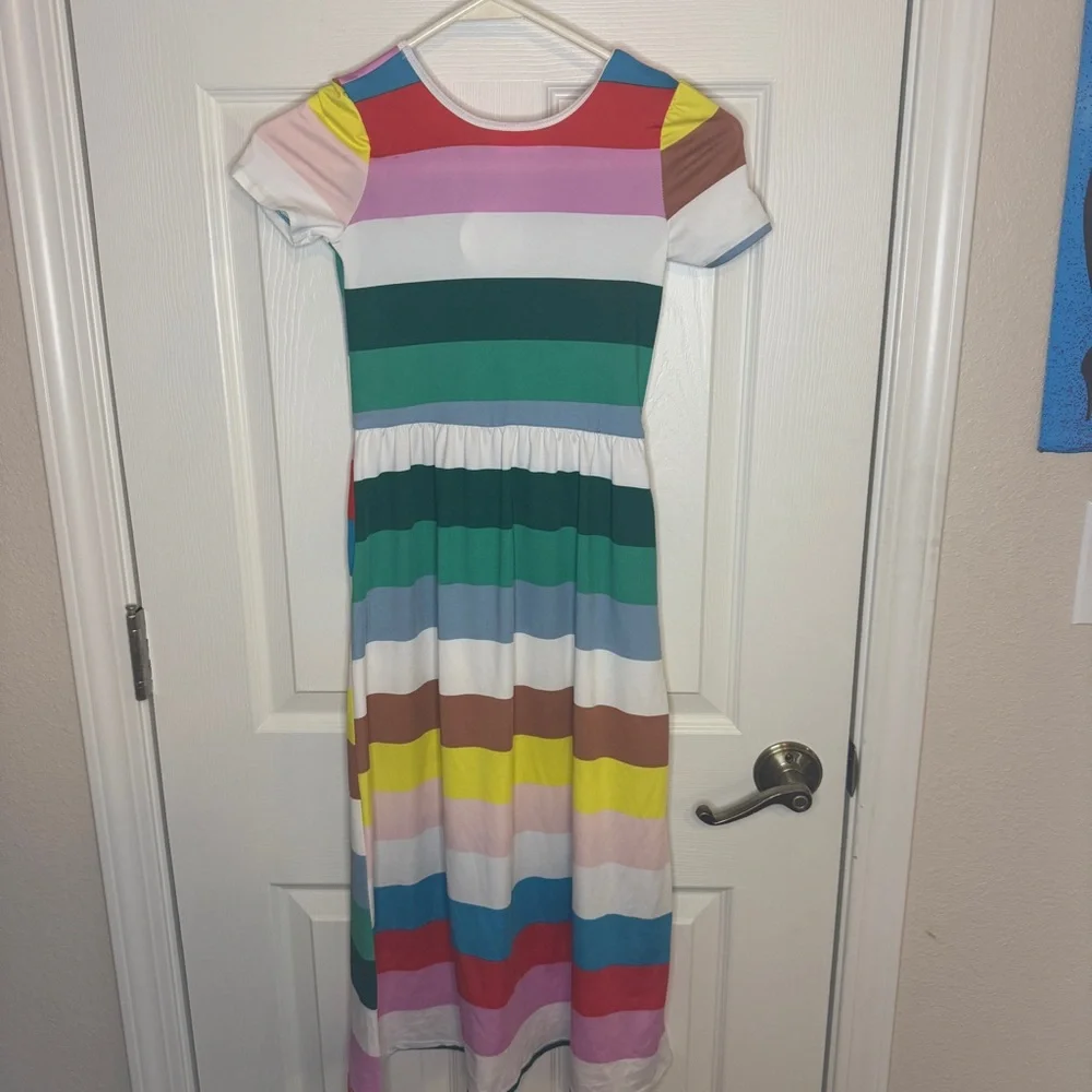 Dot Dot Smile NWT Colorblock Striped Maxi Girls Size 7